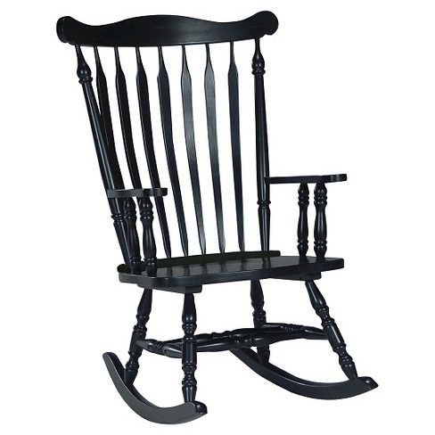 Black rocking chair