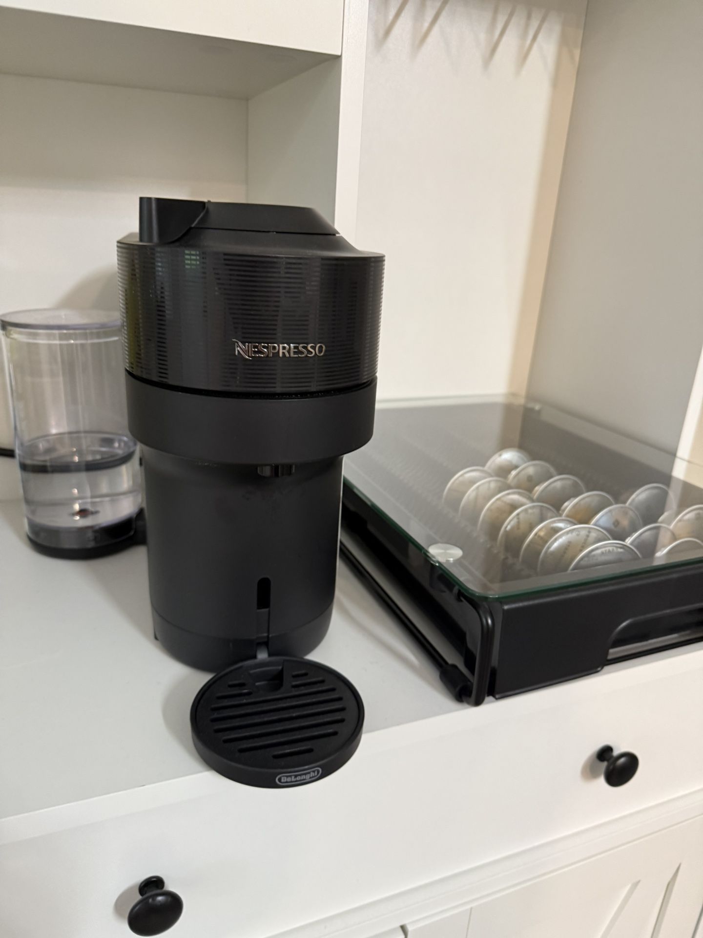 Nespresso Vertuo pop plus With Pods And Shelf