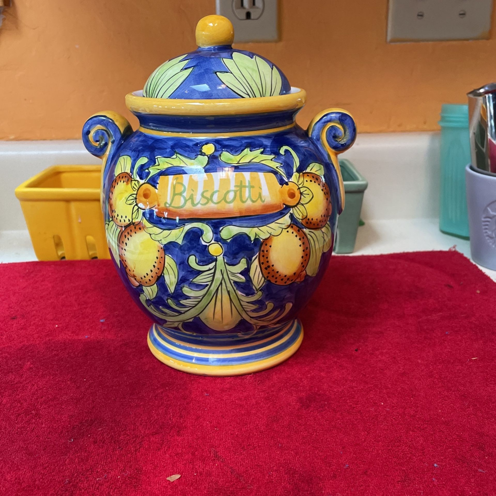 Biscotti Cookie Jar 