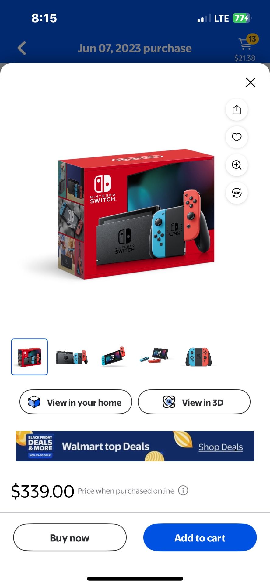 Nintendo switch. * NEW NEVER OPEN