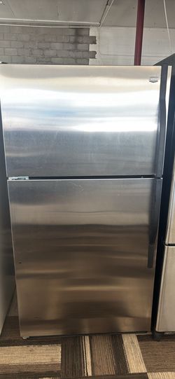 Fridge top bottom Maytage stainless steel