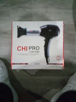CHI PRO LOW EMF PROFESSIONAL HAIR DRYER WITH NOZZLE& DIFFUSER