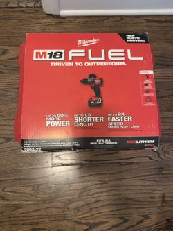 M18 FUEL 18V Lithium-Ion Brushless Cordless 1/2 in. Drill/Driver Kit W/(2) 5.0Ah Batteries, Charger,