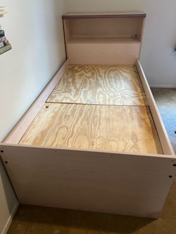 Girls twin storage bed