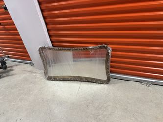 Vintage Gold ornate rectangle mirror 18” x 36”