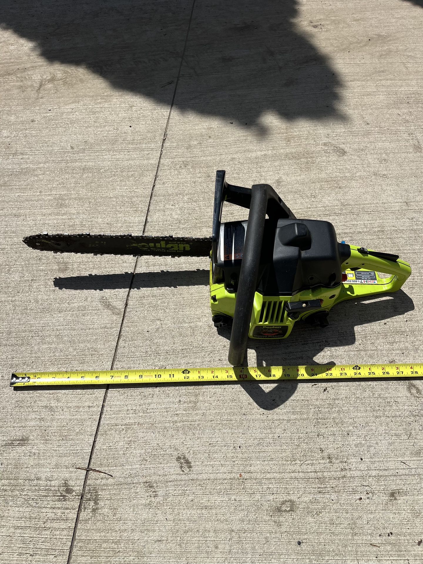 Poulan Wood Shark Gas Chainsaw , model 1950