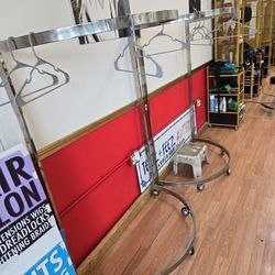 Retail coats and clothes racks