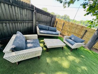 4-Piece Wicker Outdoor Alfresco Home Castlewood