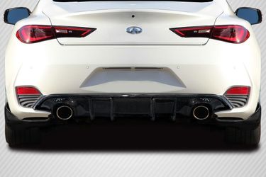 Blemished 2017-2022 Infiniti Q60 Carbon Creations J Spec Rear Diffuser - 3 Piece