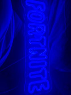 New neon (Blue)Fortnite sign