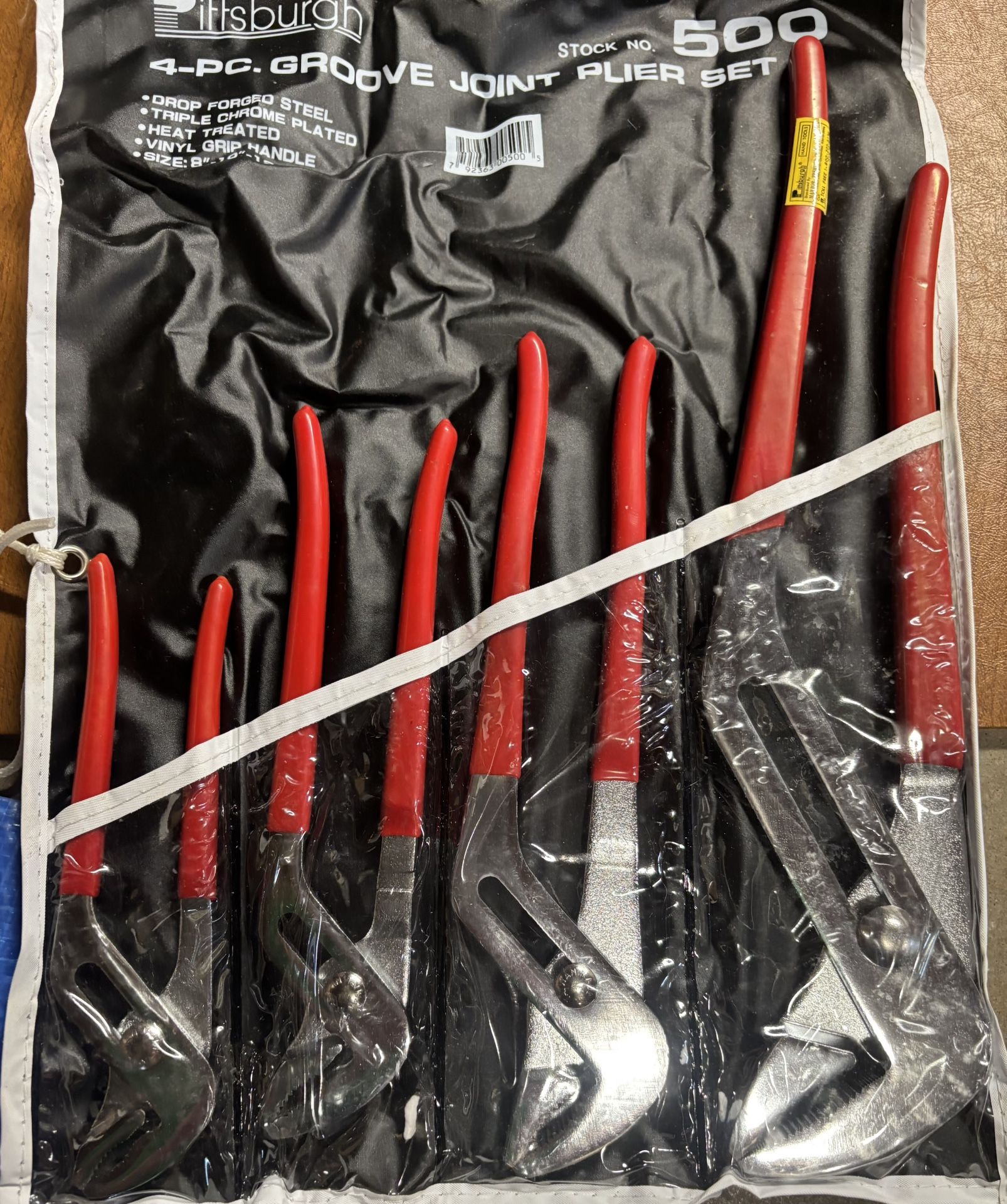 Pittsburgh 4 Piece Groove Joint Plier Set.