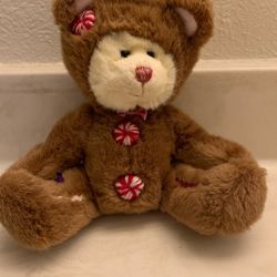 Christmas Teddy Bear Plush 7"