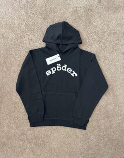 Sp5der VVS Black Hoodie Size Large