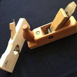 *NEW* ULMIA HW4 48mm Smoothing Plane Red Beech with White Beech Sole & NOOITGEDAGT 26mm Beech Rabbit Plane