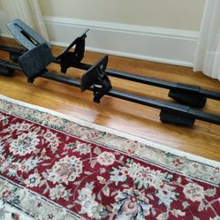 THULE  Cross Bars With Kayak Saddle.
