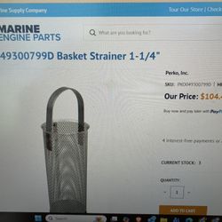 Perko Basket Strainer 1-1/4”