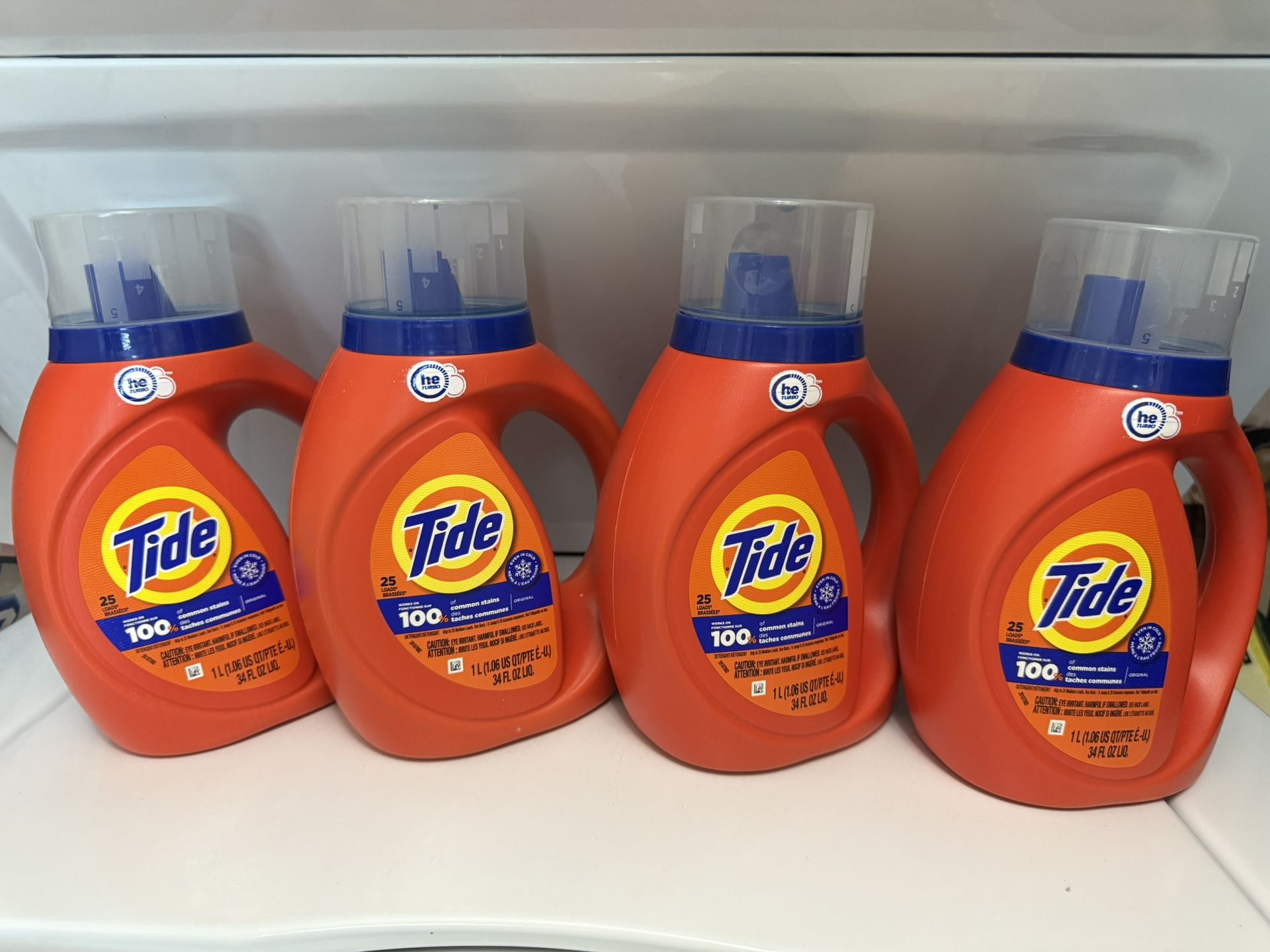 Tide Downy liquid detergent 30 oz all 4 x $18