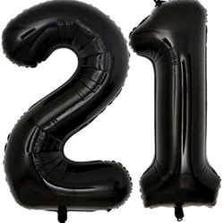 40 inch “21” balloons 