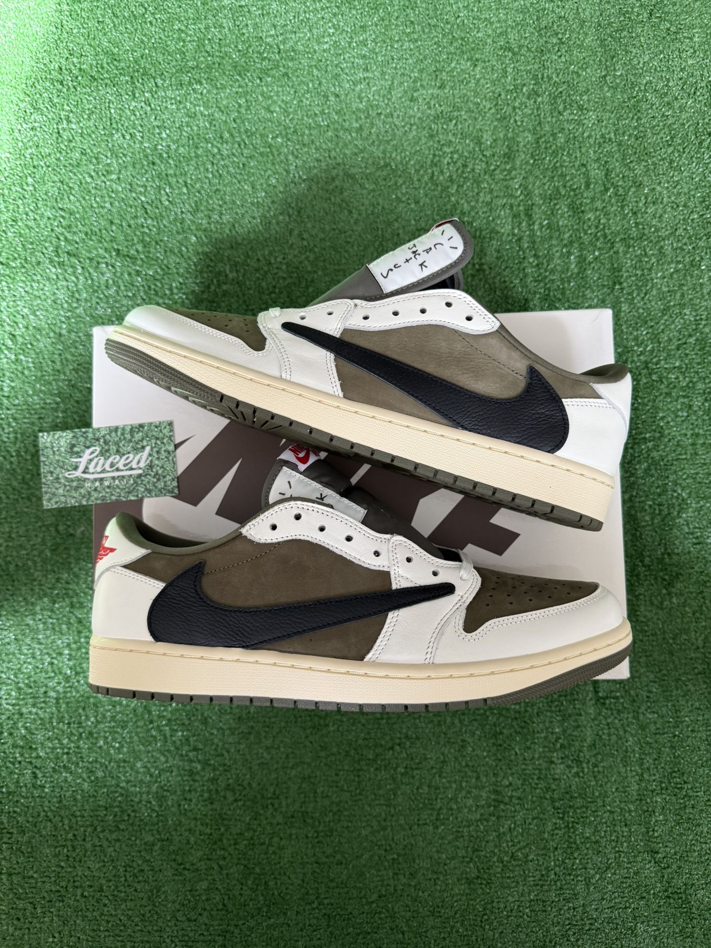 DS Air Jordan 1 Low Travis Scott Medium Olive 