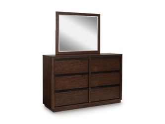 Kendamor Dark Brown Dresser & Mirror
