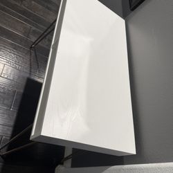 Writing Desk With Storage White 