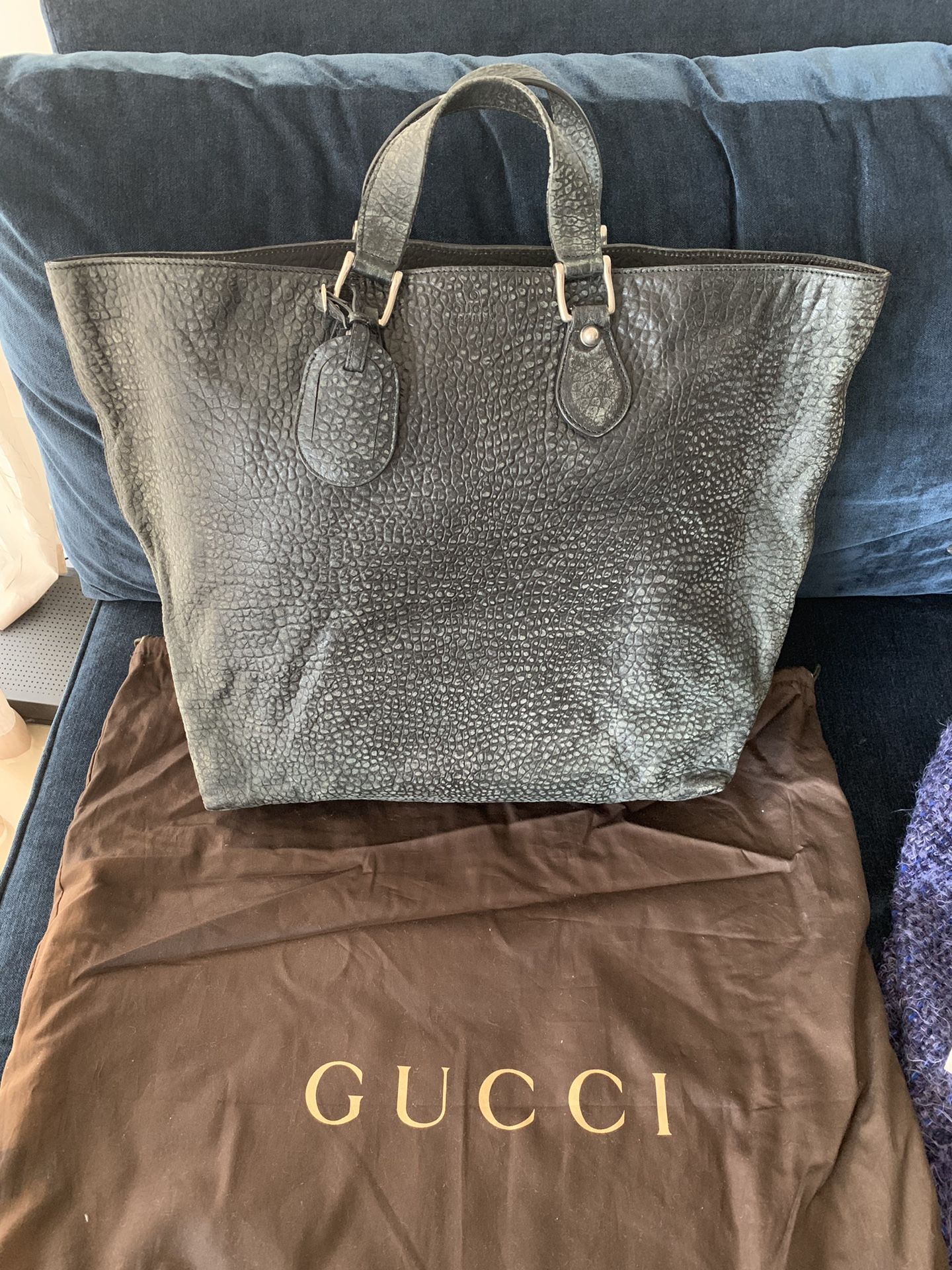 Gucci large black travel tote
