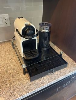 Nespresso Inissia White Espresso Maker Bundle