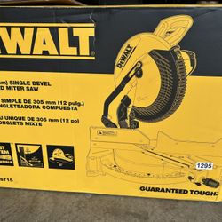 🟡 DEWALT 12-in 15-Amps Single Bevel Compound Corded Miter Saw🟡