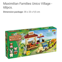 Maximillian families unico village block train set