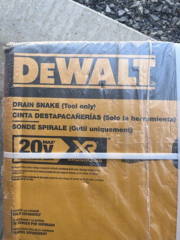 DeWalt 20v Plumbing Snake