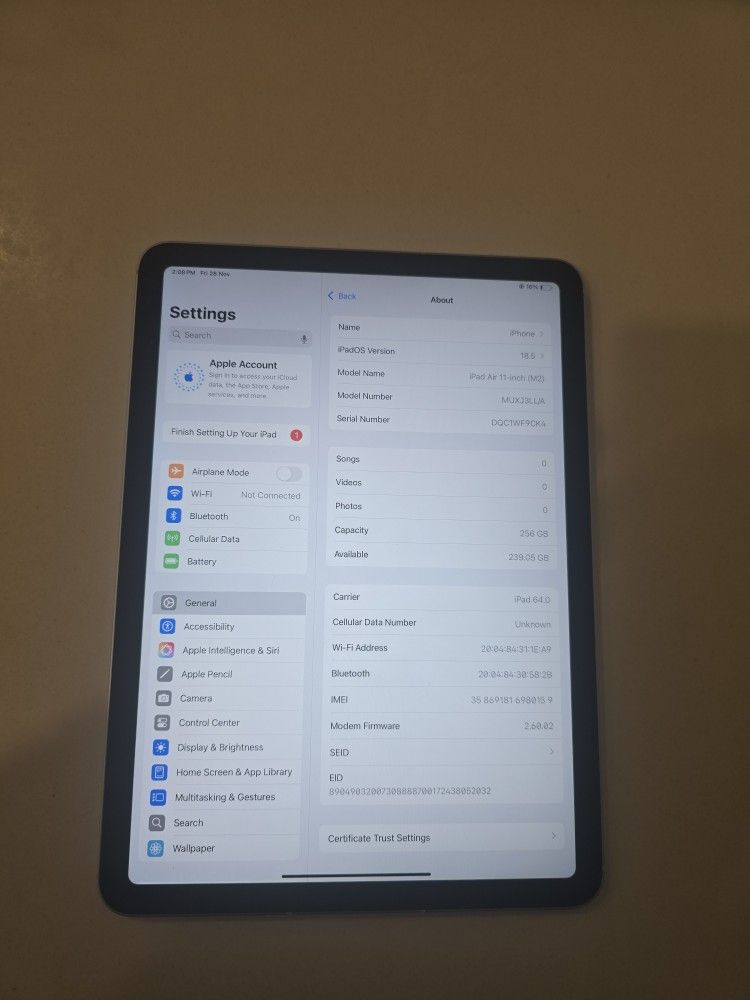 Ipad Air 11 Inch M2
