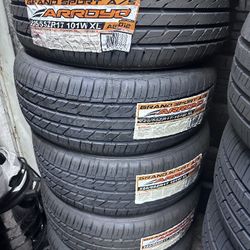SET OF FOUR NEW TIRES 225/55/17 ARROYO GRANDSPORT A/S INCLUDING MOUNT AND BALANCE 