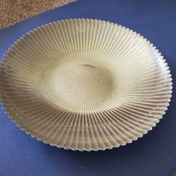 Vintage glass serving bowl