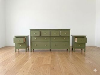 3 pcs dresser  Set  olive green