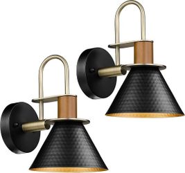 Modern Wall Sconces Set of Two, HWH Industrial Sconce Wall Lighting Indoor Wall Lamp, 1-Light Barn