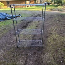 3ft W 4 Ft 6 In H stainlees Shelving 