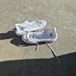 White Converse Hi Top