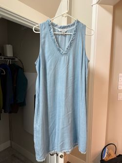 Tommy Bahama  Chambray Tencil Sleeveless Dress