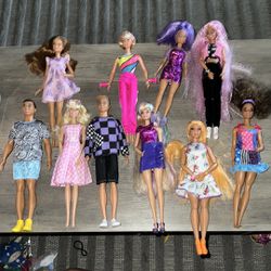 Barbie Fashionista Dolls Lot of 10