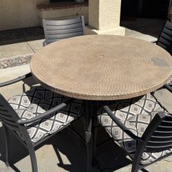 Outdoor Bar Height Dining Table