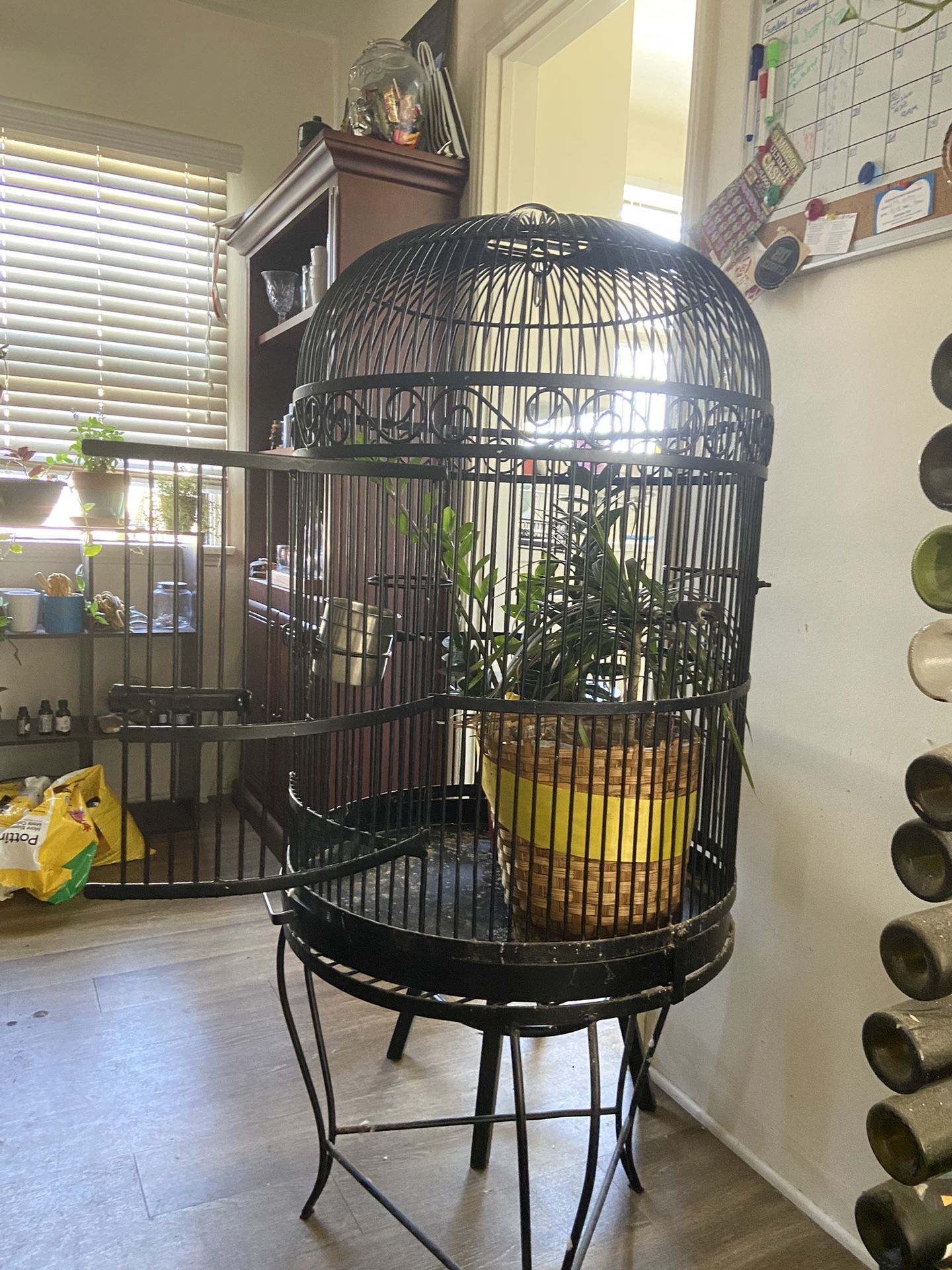 Large Bird Cage Refinished And Powder Coated