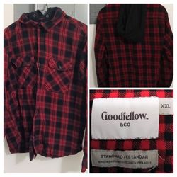 Good Fellow Shirt Button Up   XL 