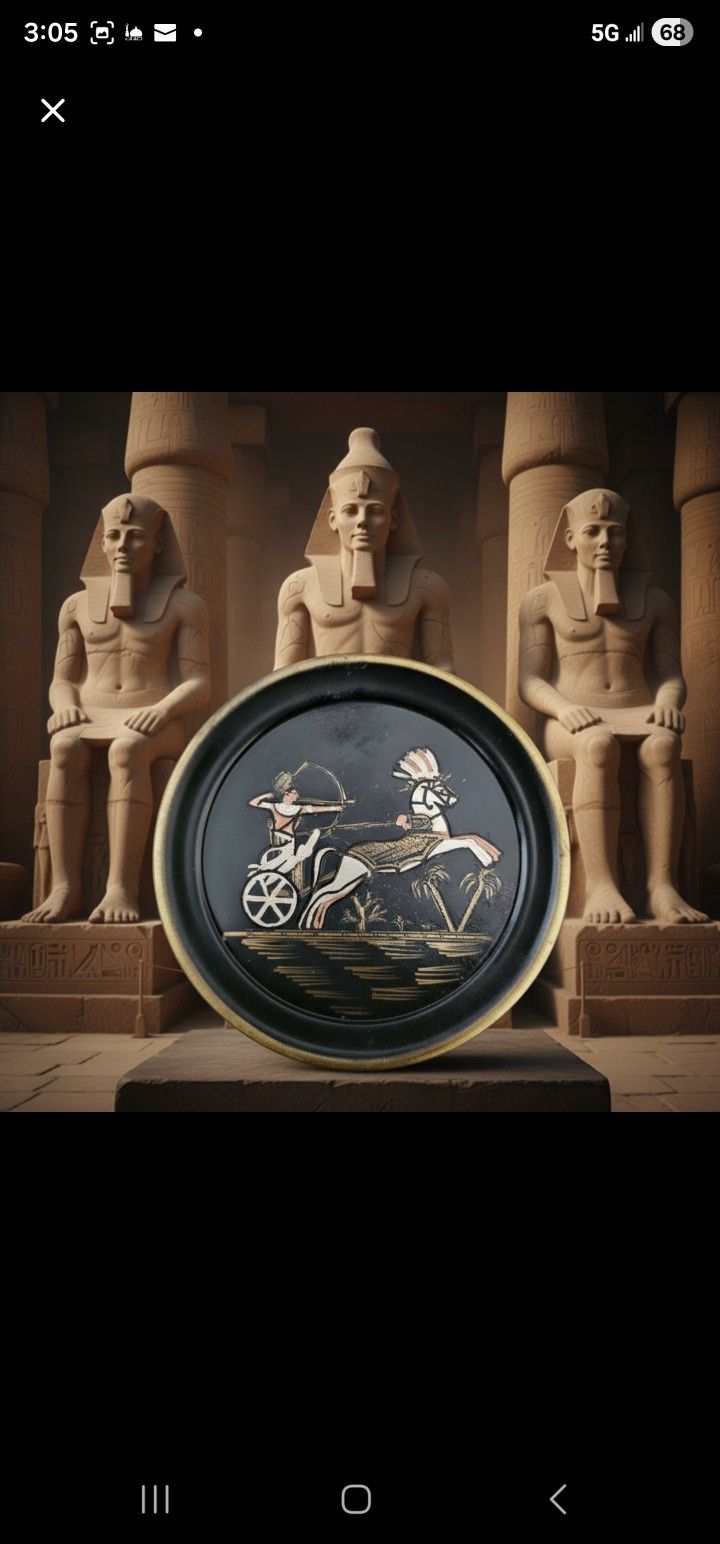 Pharaoh’s Triumph: The Legacy Chariot Wall Plate