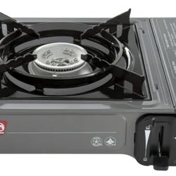 Coleman Tabletop Butane Gas Camping Stove, 1-Burner, Gray