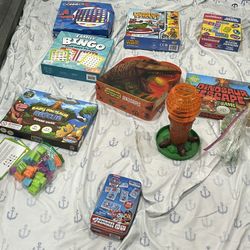 Kids' Board Game Bundle - Connect 4, Bingo, Dinosaur Games, Dominos & More!