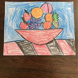 Fruit Bowl Painting