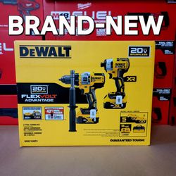 DEWALT FLEXVOLT Advantage 20V MAX 2 Tool Hammer Drill Driver and Impact Driver Kit