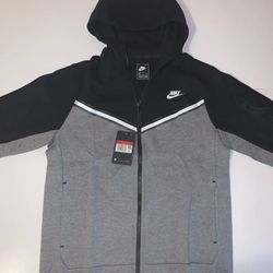 New Nike Sportswear Tech Fleece Large Black Grey White Hoodie No for Sale in Marshall TX OfferUp