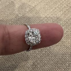 Diamond Engagement Ring 1.7 Carat D Si1