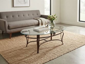 glass top coffee table